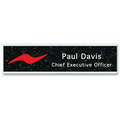 Full color Nameplate w/Aluminum Holder - Desk (2"x8")